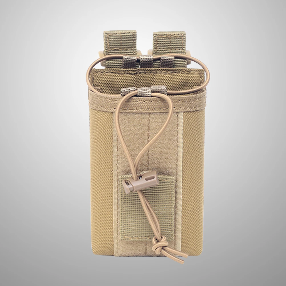 

Waist Bag Waterproof Nylon Compatible Phone Walkie Pouch Outdoor Gear For Belt Khaki Camp Hiking