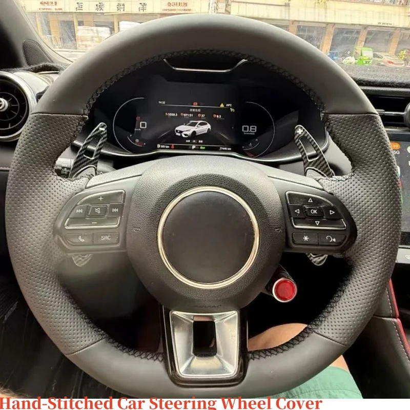 

Customizable Handmade Genuine Leather Steering Wheel Cover For MG ZS HS GS 5 6 RX5 RX8 ZST ZS EV 2017 2018 2019 2020 2021-2023