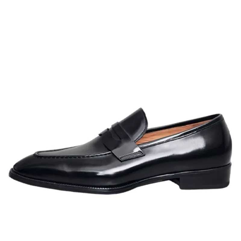 

Luxury Designer Fashion Loafers Men's Dress Shoes Genuine Leather Sole British Style Slip on Casual Wedding Leather Shoes Male