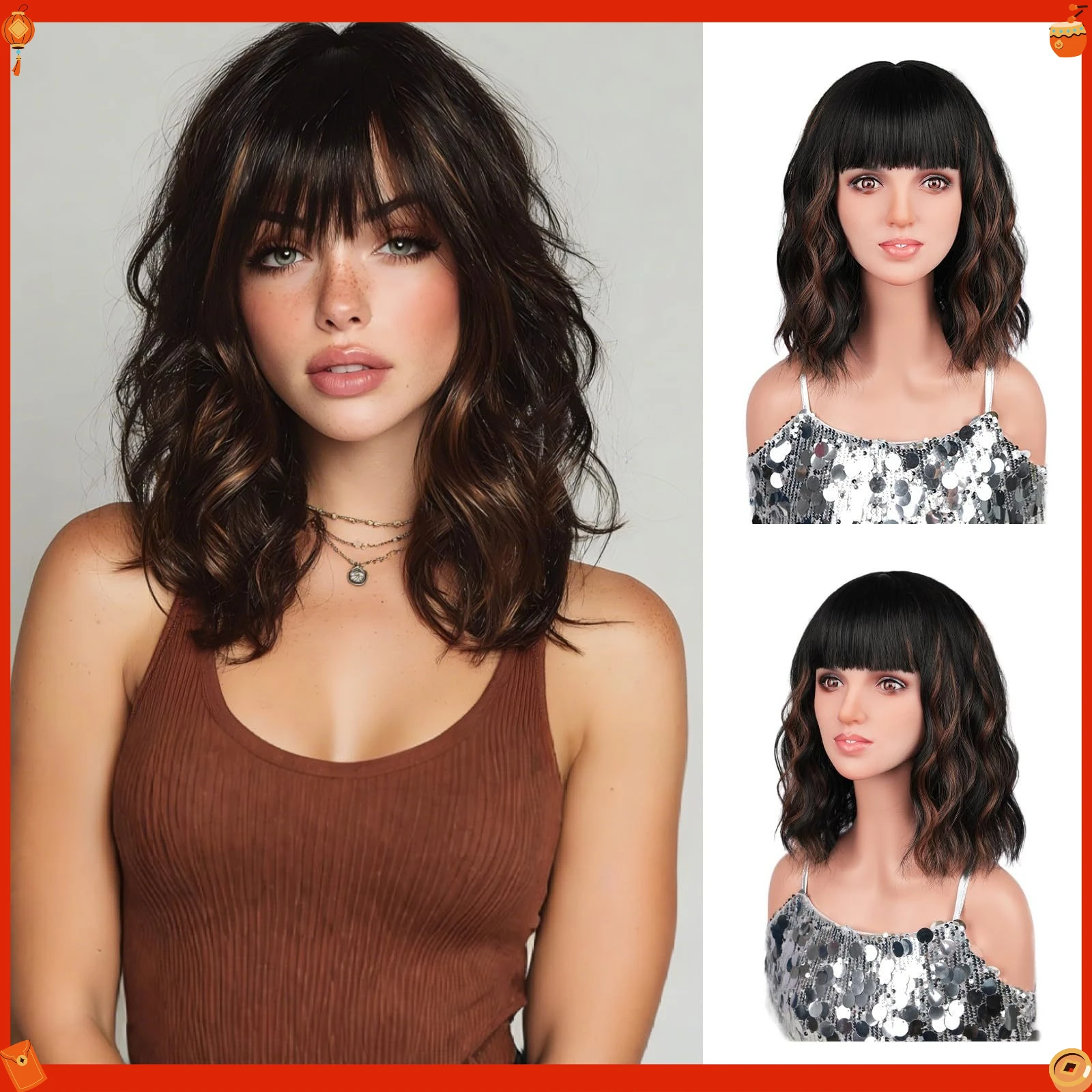 perruque-courte-synthetique-ondulee-effet-mouille-avec-frange-pour-femme-–-tendance-ideale-pour-fetes-cosplay-et-usage-quotidien-–-vente-en-gros