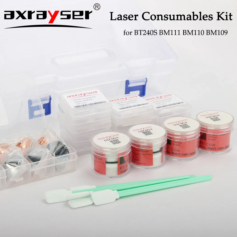 

Axrayser Laser Nozzle D32 M14 Protective Lens 24.9x1.5 27.9x4.1 Ceramic for Raytools BT240S BM111 BM110 BM109 Laser Head Parts