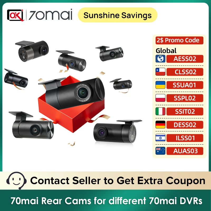 70mai Rear Cams for different models of 70mai Dash Cam - AliExpress 34