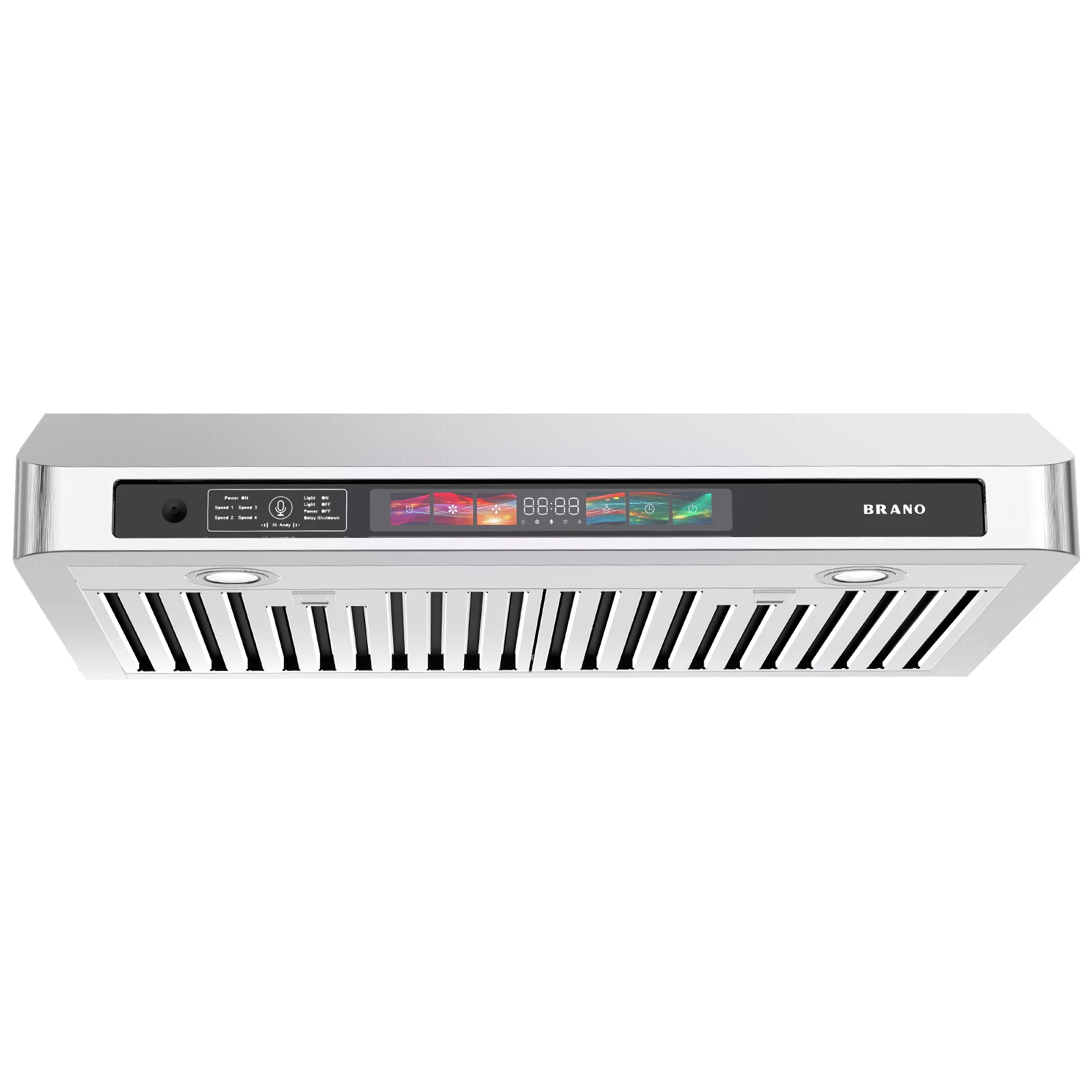 Campana extractora debajo del gabinete de 30/36 pulgadas con control de voz/gestura/táctil, campana extractora de cocina de 900 CFM con extractor de aire de 4 velocidades