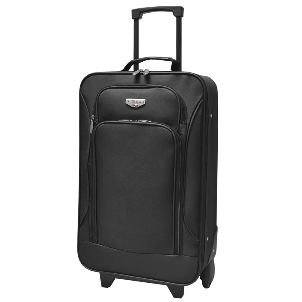 3-Piece Euro Carry-on Luggage Set, Black