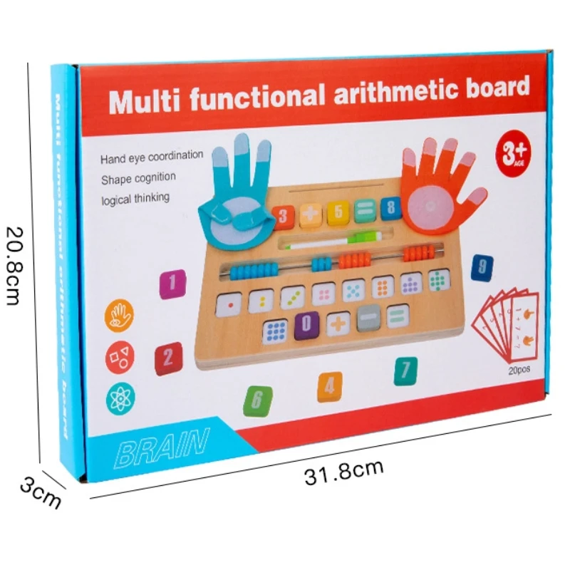 الرياضيات التعليمية الكرتون الحيوان إصبع عدد التعلم إضافة عملية الطرح ألعاب الرياضيات المعرفية