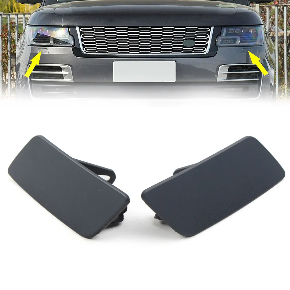 1Pcs Car Front Bumper Headlamp Headlight Washer Cover Cap For Land Rover Range Rover L405 2018 2019 2020 2021 LR098383/LR098378