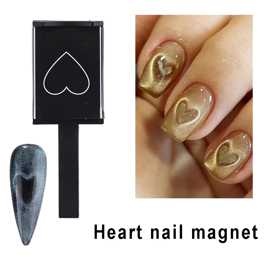 Nail Art Tools Cat Eye Magnetic Rod Powerful Heart-Shaped Magnet Suitable for Gel Polishing Beauty Manicure Decoration Supplies