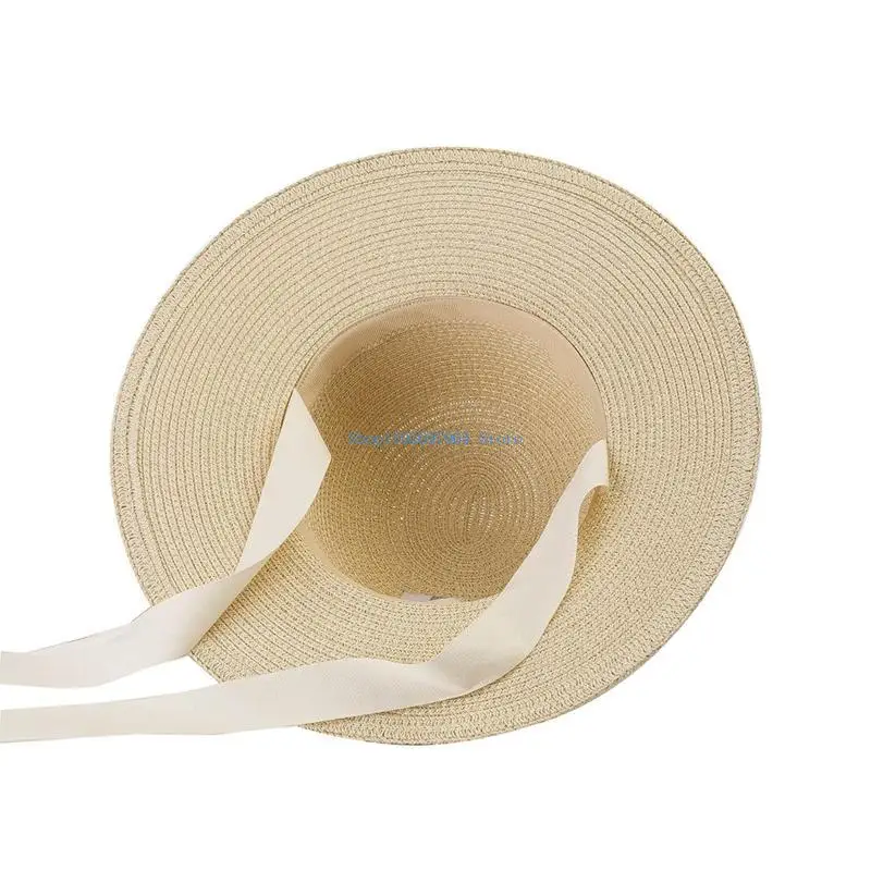 

N7YF Baby Straw Hat Summer Cap Sunvisor Beach Hats for Boys Girls Photography