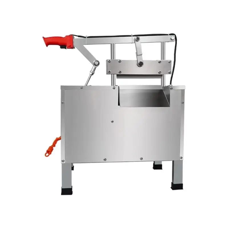 Commercial Automatic Electric Hydraulic Bone Cutter, Guillotine Machine for Beef, Lamb Chops and Pork Trotters