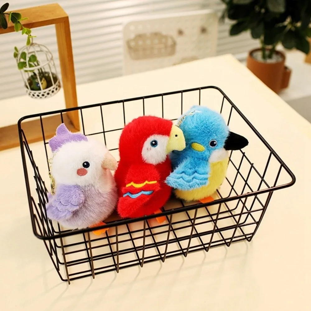 

Модные милые креативные мягкие игрушки-подвески в виде птиц: очаровательные разноцветные попугаи, подарки в виде животных