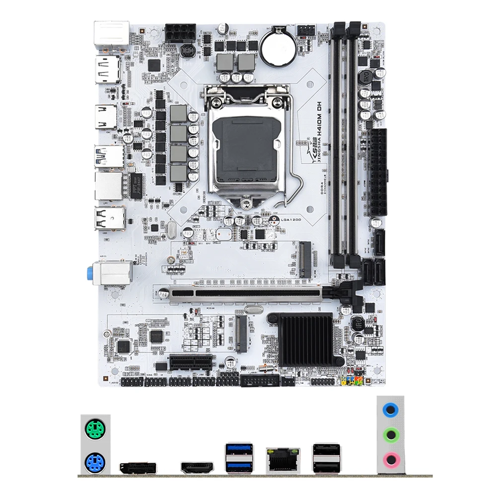 H410M DH Computer Motherboard NVME NGFF M.2 LGA1200 Mainboard Gigabit LAN DP HD USB3.0/2.0 SATA 3.0 PCI-E 3.0 for GEN 10th CPU