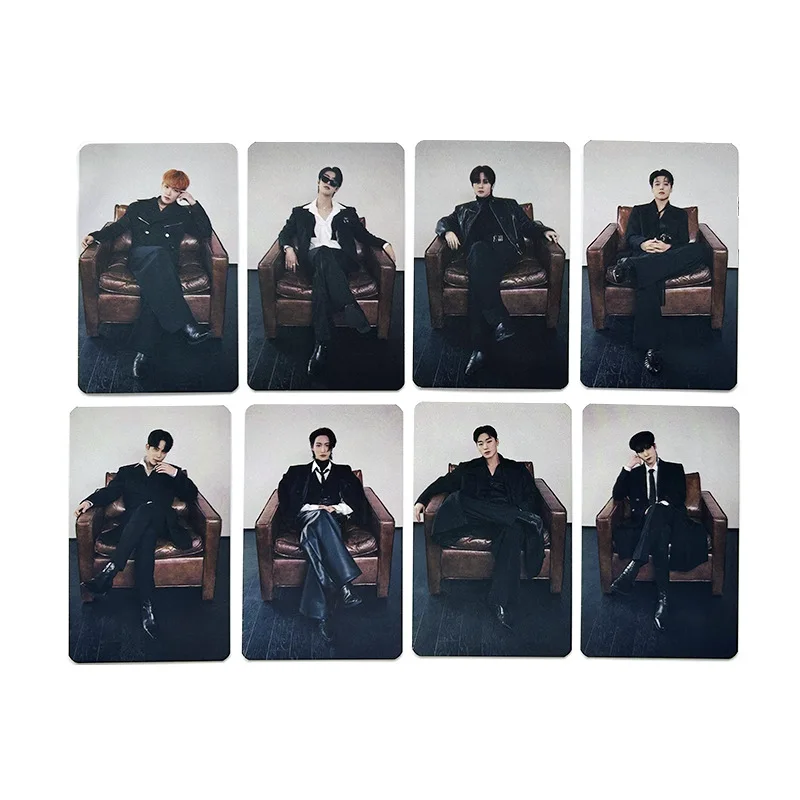 8pcs/Set KPOP ATEEZ New Album GOLDEN HOUR : Part.1 LOMO Cards Photo Card Postcard Fans Collection Gifts