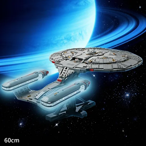 Hot news Aviation enterprise NCC-1701-D ship building block brick model birthday men and women holiday gifts