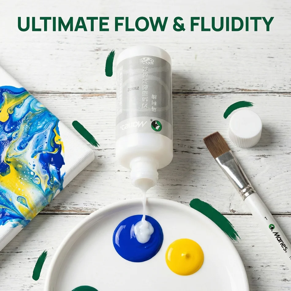 

Acrylic Paint Art Special Blending Liquid 100ML Diluent To Increase Gloss Toning Supplies