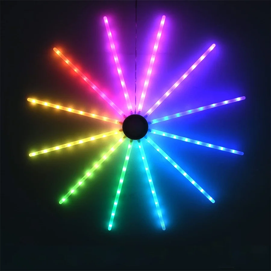 Vakantie Verlichting Led Kerstverlichting Usb Remote 18 Modi Rgb Vuurwerk Fee String Licht Voor Tuinfeest Bruiloft Slaapkamer Decor