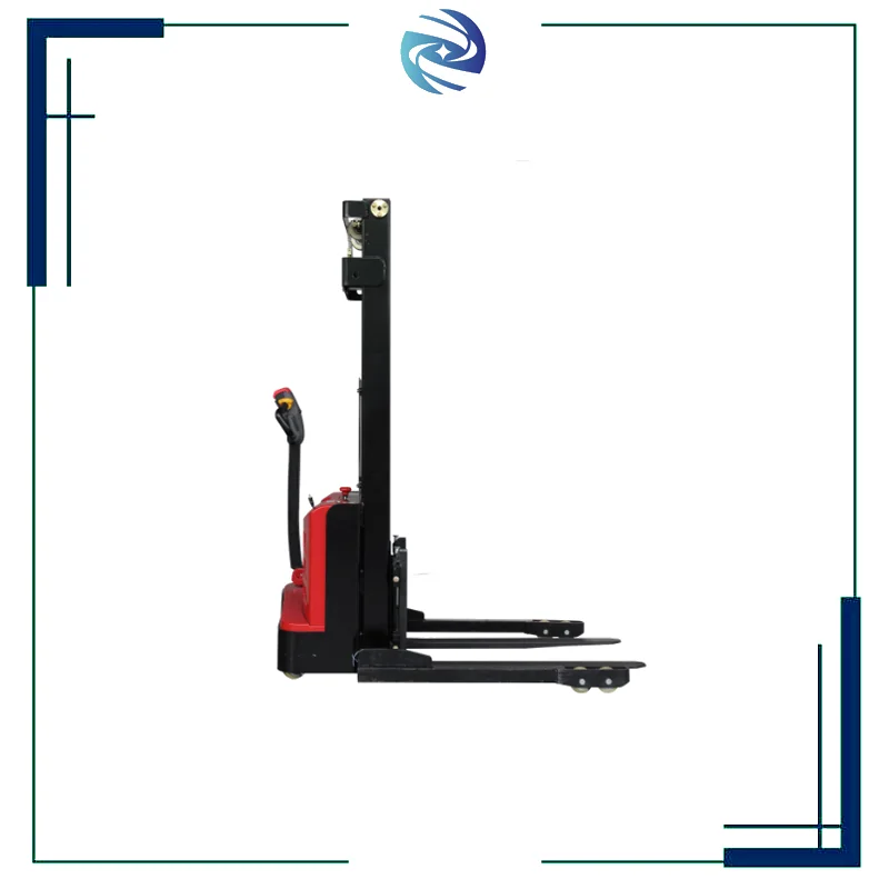 Stacker Walkie Electric Stacker 1.5T/2T Capacity Effortless 1.6m/3.5m Lifting Hydraulic Control Reliable Lead-Acid Battery