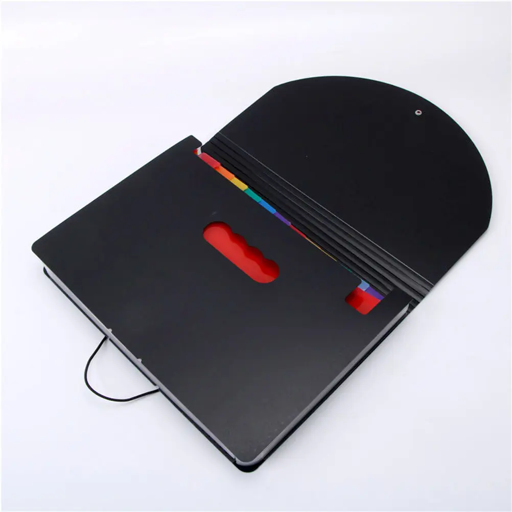 12 Layer Plastic File Folder Portable Dust Resistant Document Organizer Efficient Paper Sorting Tool for School Office Home Use