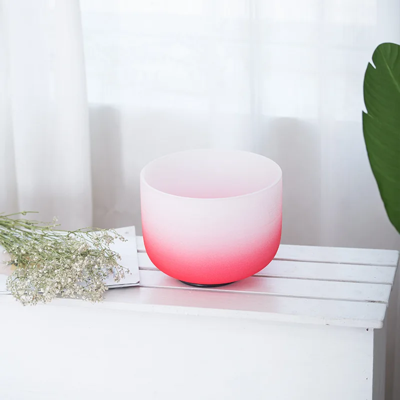 Red crystal bowl singing, body purification meditation tapping bowl sound therapy meditation meditation meditation