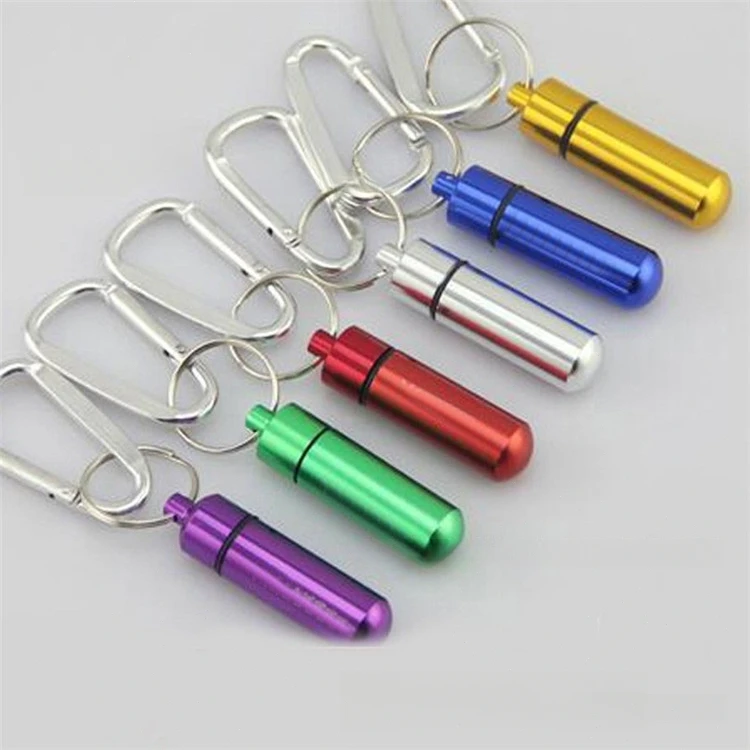 صندوق معدني صغير للسفر حبوب منع الحمل زجاجة حبوب منع الحمل حامل ذاكرة التخزين المؤقت حاوية المفاتيح صندوق دواء الرعاية الصحية مقاوم للماء صندوق حبوب الألومنيوم