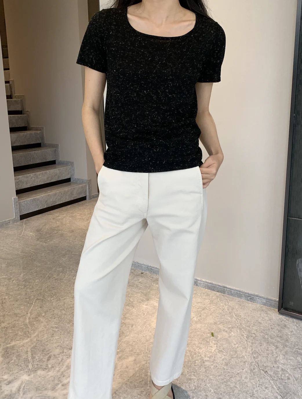 

Oase Studio Cariaggi Women's Wool T-irt ort Sve Commute Sle Regular Fit Winter Collection Ladies Faion