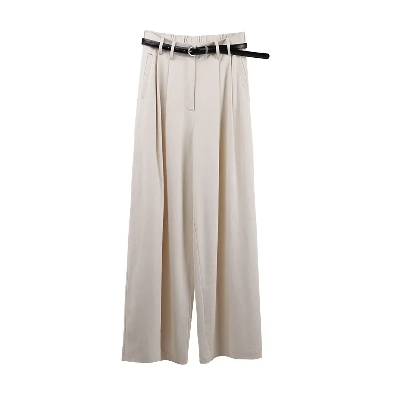 2024 Winter Solid Color Tencel Drop Feel Casual Pants for Women