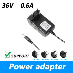 36V 600mA AC 100V-240V Converter Adapter DC 36V 0.6A Power Supply Charger For iLife H 70 H70 Vacuum Cleaner 5.5*2.1