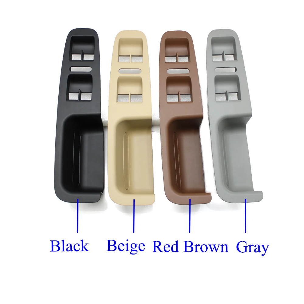 For VW Volkswagen Touareg 2003-2010 Interior Car Front Left Driver Side Door Pull Handle Armrest Cover Panel Trim Replacement