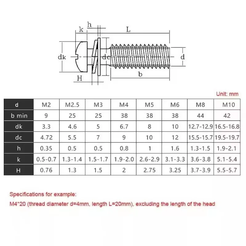 10-50 قطعة فيليبس جولة رئيس الربيع مع وسادة مزيج مسامير M3 M4 M5 M6 316 الفولاذ المقاوم للصدأ طول 6/8/10/12/16/20/25/30 مللي متر