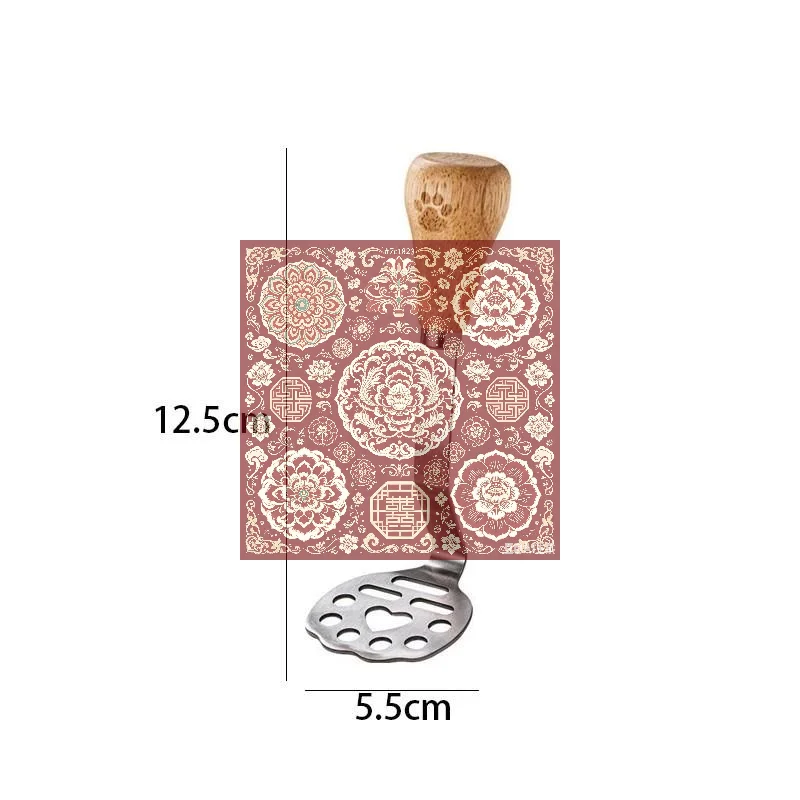 Stainless Steel Potato Masher With Wooden Handle, Food Grade Potato Masher Tool For Home Baking, 12.5x5.5cm, 430 Stainless Steel