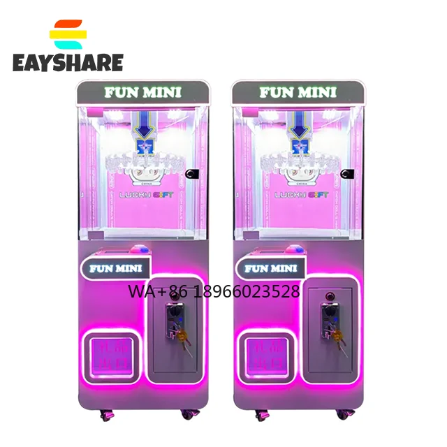 

Mini Claw Clip Machine Coin Operated Games Clip Chocolate Candy Vending Machines Arcade Small Clip Doll Gift Machine