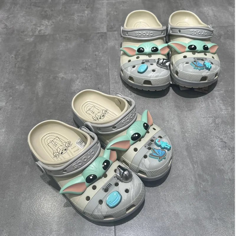 

2025 New Yoda Anime Wading Breathable Shoes Lightweight Comfortable Casual Beach Slippers Ankle-Wrap Eva Adult Kids Shoes Gifts