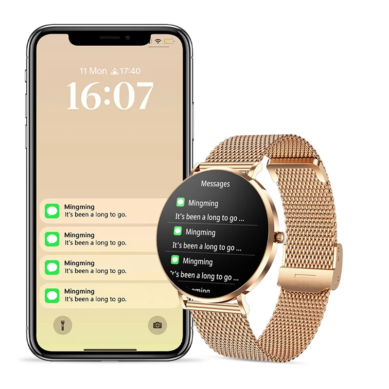 6.8mm Ultra Thin Amoled Smartwatch Montre Connecte Intelligente Wearable Devices Waterproof 2025 Smart Watch for Women
