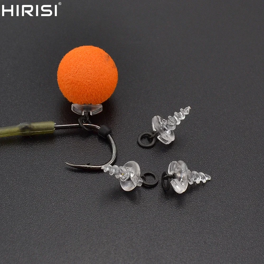 

5pcs Carp Fishing Accessories Plastic 360 Boilie Screw with Carp Fishing Rolling Swivel with Ring D-Rig Chod Rig Tackle