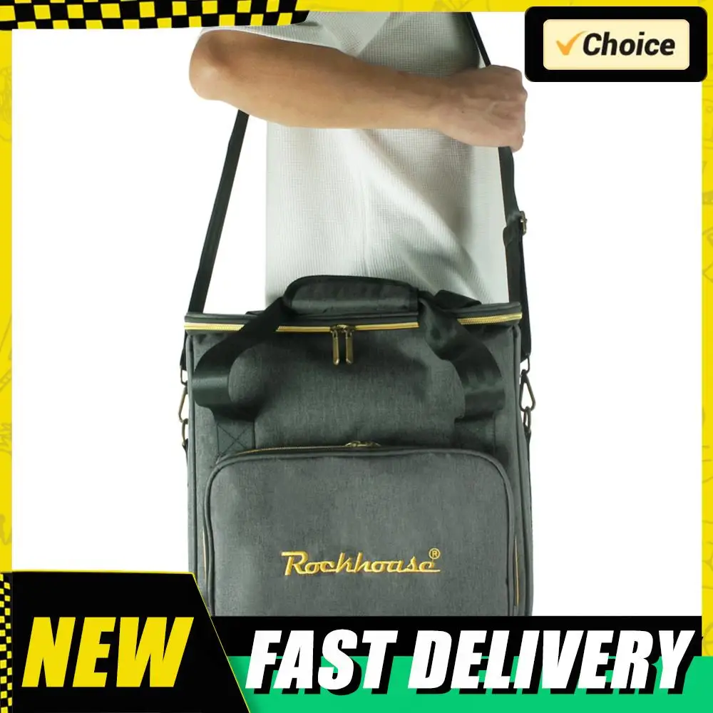 ビニールレコードキャリングバッグ-大容量ビニールレコード収納ハンドバッグ-厚みのあるパッド入りcdバッグ-12インチビニールレコード用