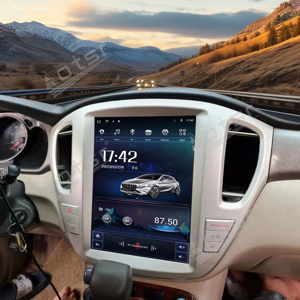 2026,12.1 ''أندرويد 13 لتويوتا هايلاندر 01-07 شاشة السيارة الملاحة أبل Carplay راديو السيارة DSP مشغل وسائط متعددة 4G GPS #4