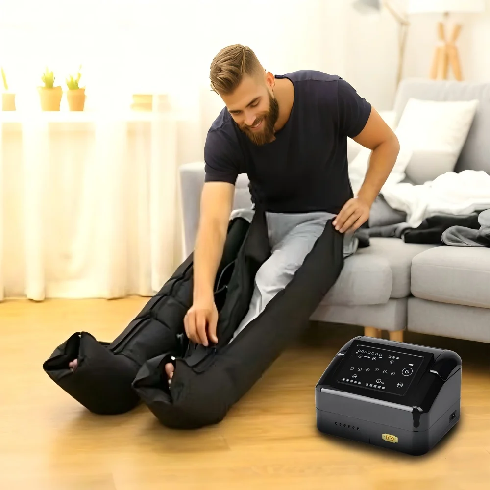 Medical CE MDR Compressible Limb Therapy System 6-Chambers Air Compression Massage Pants for Lymphedema Patients