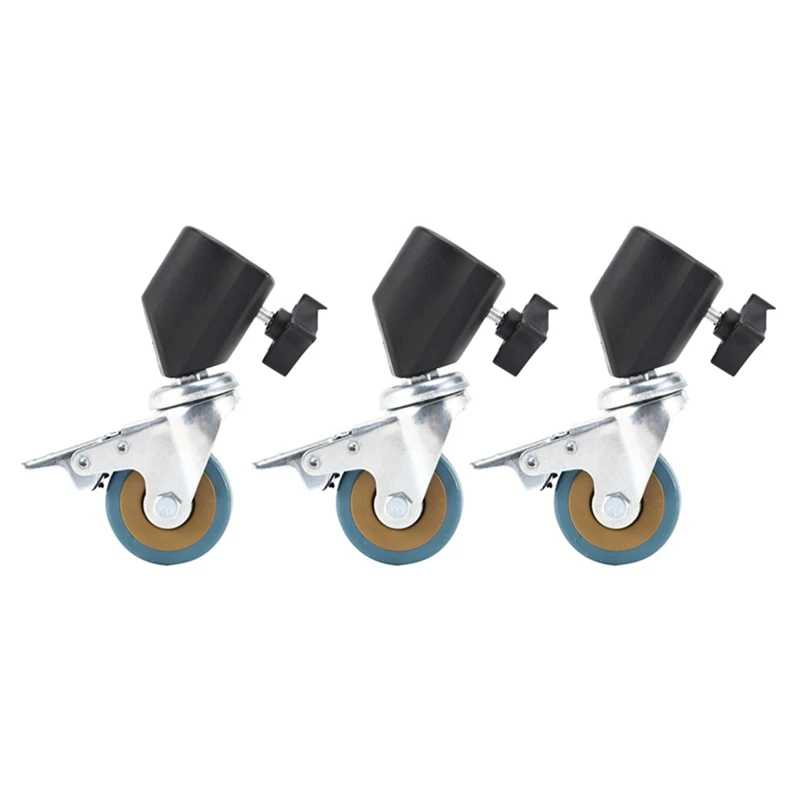 أفضل العروض 6 قطعة 22 مللي متر استوديو الصور الثقيلة العالمي عجلة العجلات للضوء تقف و استوديو بوم استوديو الصور استوديو الملحقات