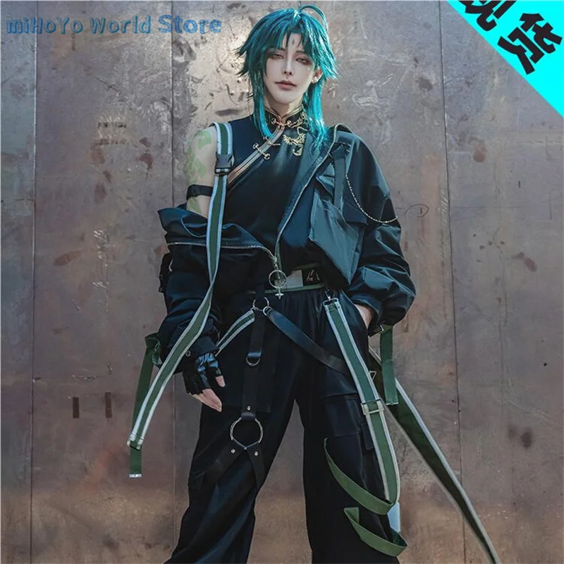 

IN STOCK Delusion Genshin Impact Xiao Doujin Cosplay Game Genshin Impact Xiao Costume Black Suit Comic Con Party Birthday Gifts