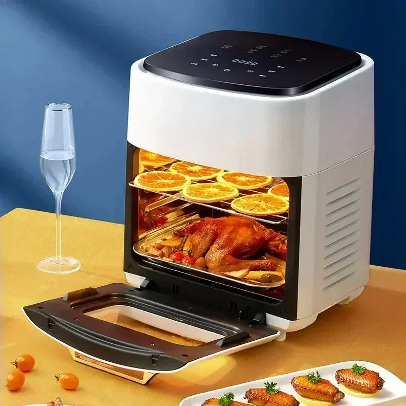 Air Fryer Electric Oven All-in-one New 15L Large-capacity Multi-functional Household Smart Visual Fryer 220V