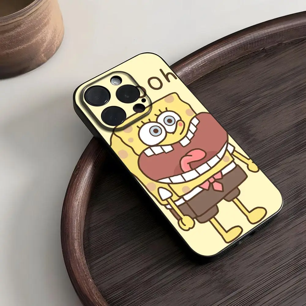 cute spongebobs  Phone Case for iphone 15 12 14 se 2024 pro max 11 13 xr x Miss xs mini plus luxury shell cover