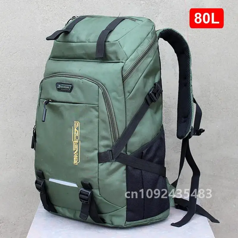 60L/80L Two Sizes Travel Backpack Men Women Large Capacity Outdoor Luggage Bags Student Laptop Bag Camping Rucksack