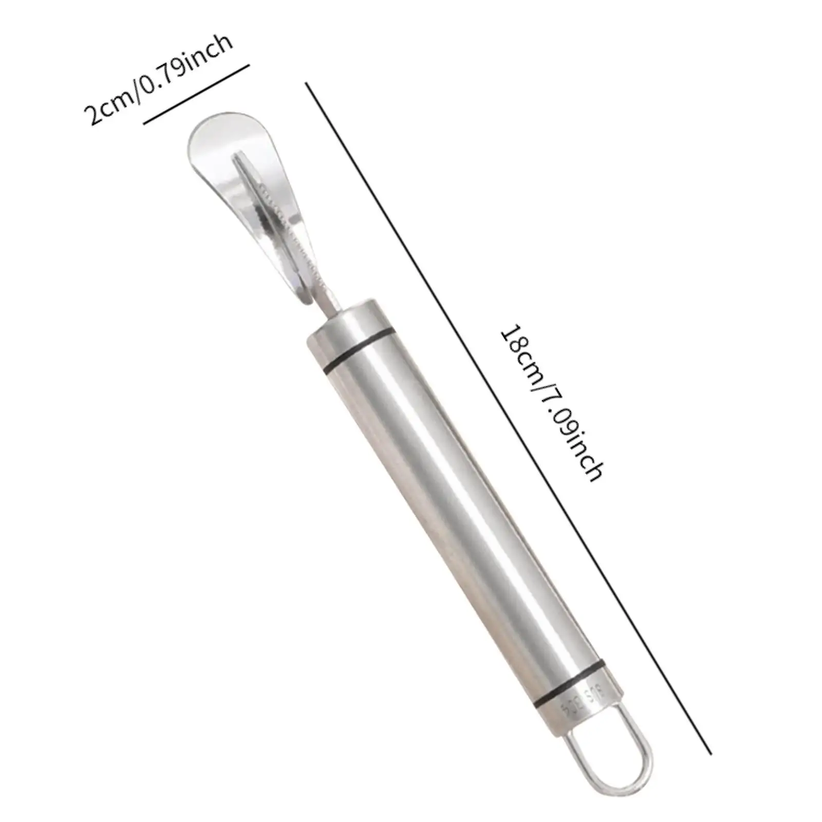 Stainless Steel Orange Peeler Ergonomic Fruit Peeling Tool Kitchen Cutter for Citrus Grapefruit Lemon