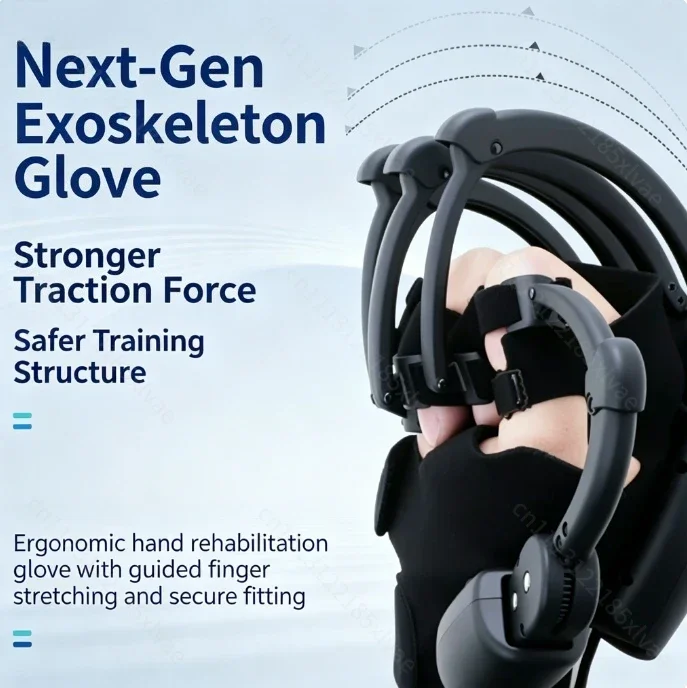 Mechanical Hand Exoskeleton Rehabilitation Robot Gloves, Motor-Powered Assist Training Glove with Multiple Intelligent Modes