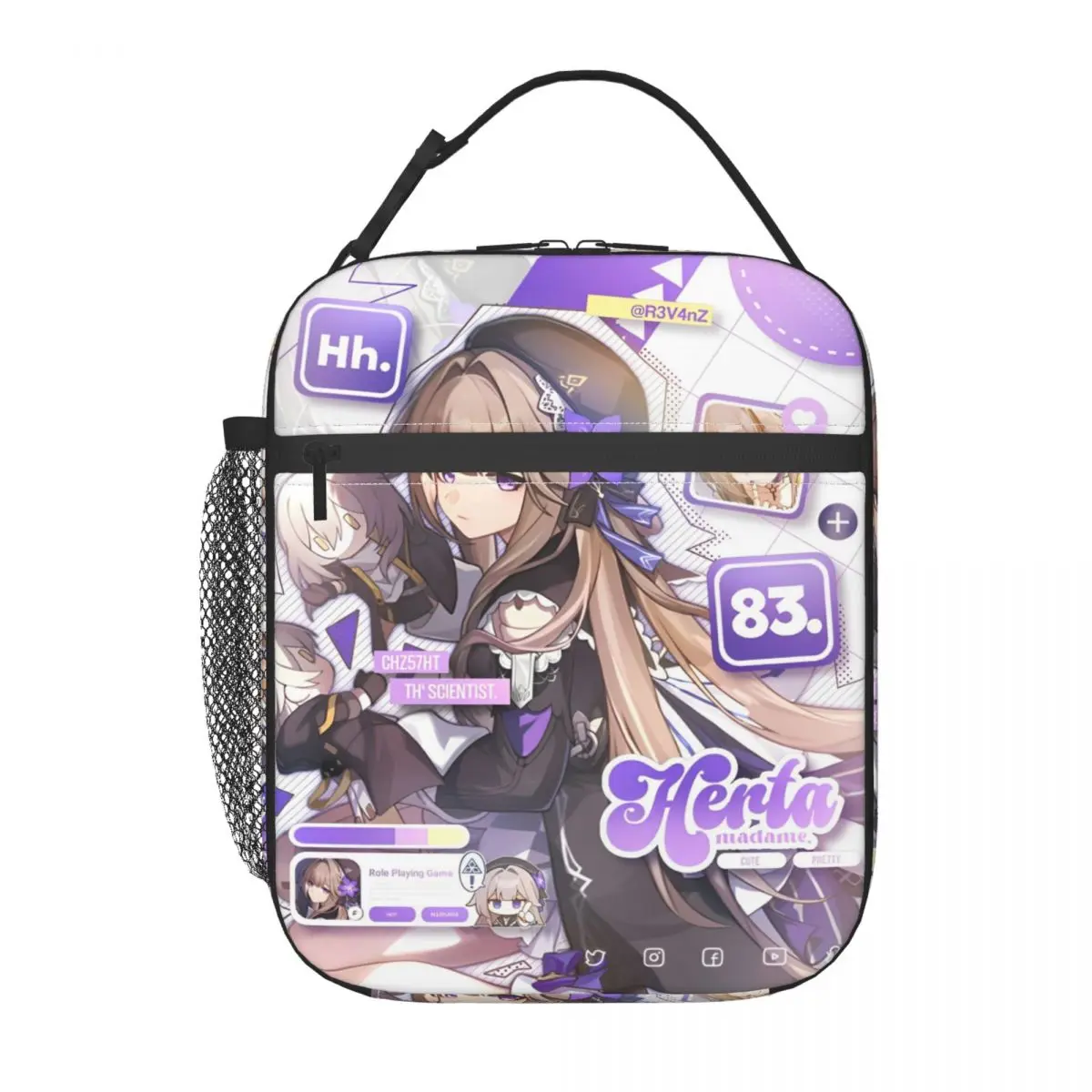 

Honkai: Star Rail Thermal Insulated Lunch Bags for Office anime cartoon Portable Food Bag Thermal Cooler Lunch Box