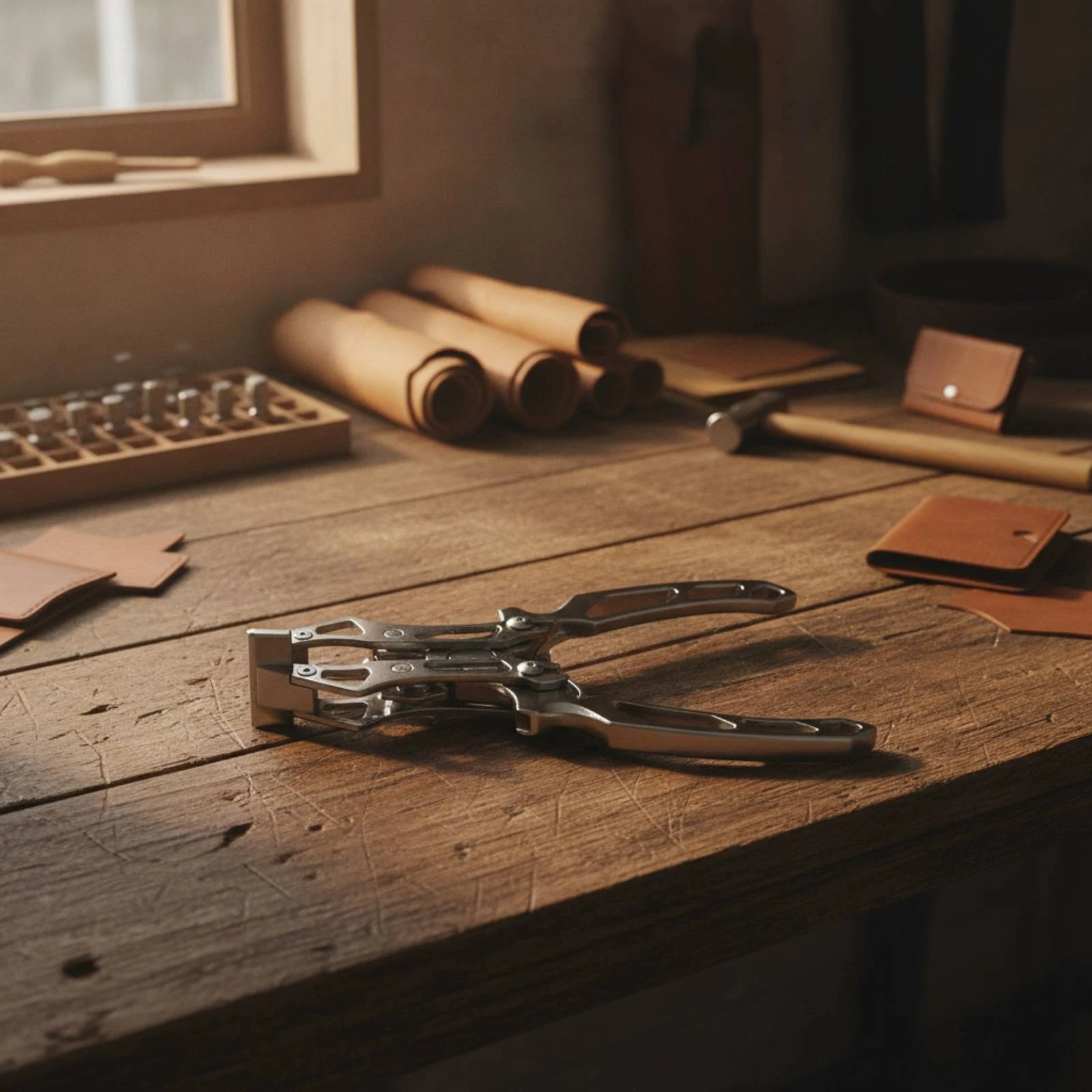 Leatherworking Clamp Plier Strong Bite Power Leather Pliers Leather Press Pliers Polished Leathercraft Tool High Hardness