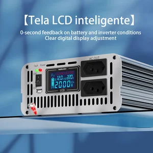 Hall Wechselrichter 12V 220 V Pure Wave 3000W/6000W 2x Brasilianischer Sockel 1x USB für Camión RV Coach 10 Hauptverkäufe 6000W Wechselrichter - №9