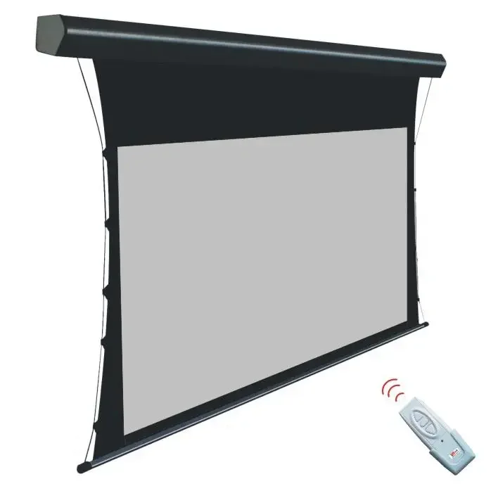 

100"Tab-tension Motorized Projection screen, soft matte white, grey Projector screens 3D 4K Good Price