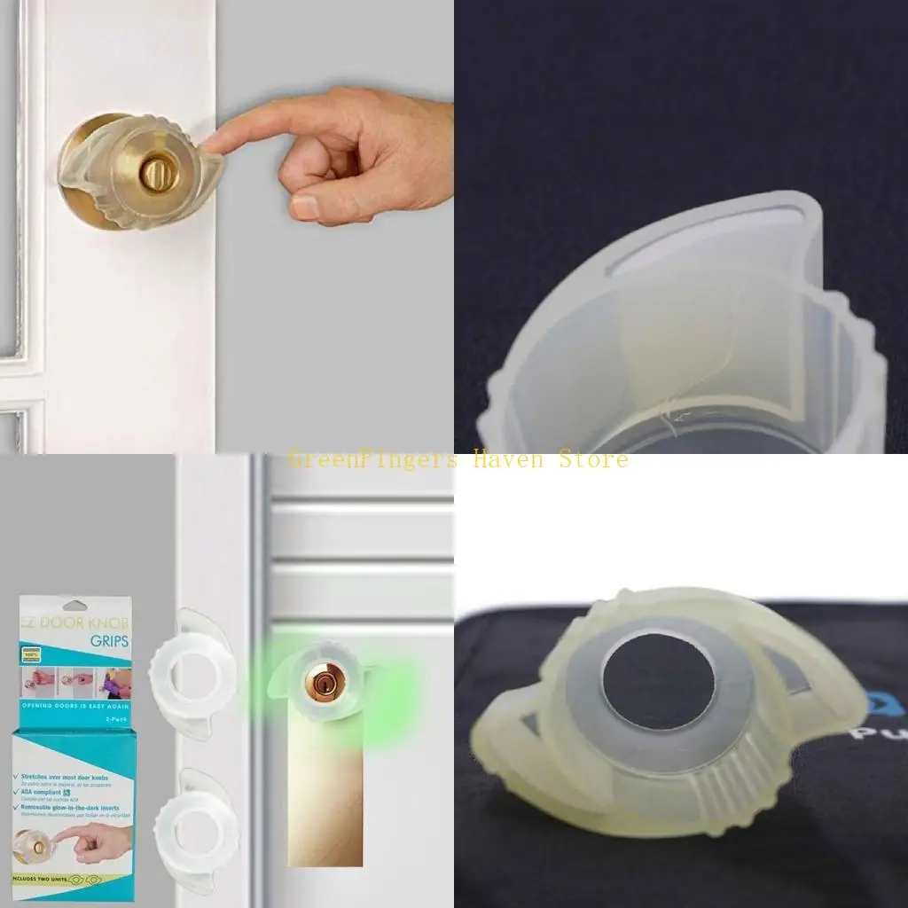 

F68D Силиконовая светящаяся круглая дверная ручка с ручкой дети дети защищены дверной ручка дверной дверь перчатка