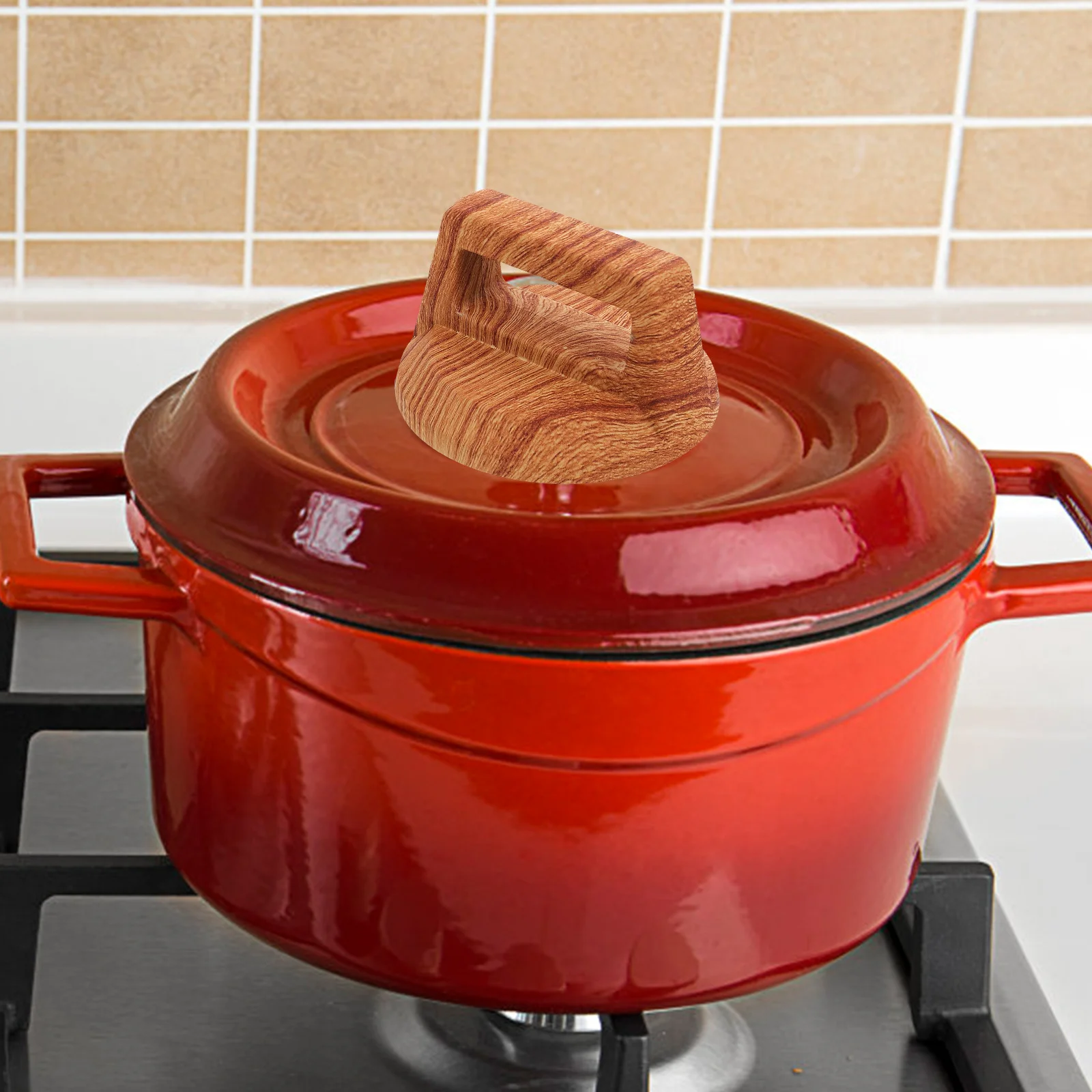 

4Pcs Universal Pot Cover Handles Heat Resistant Replacement Lid Knobs Kitchen Pan Lid Covers Practical Grip