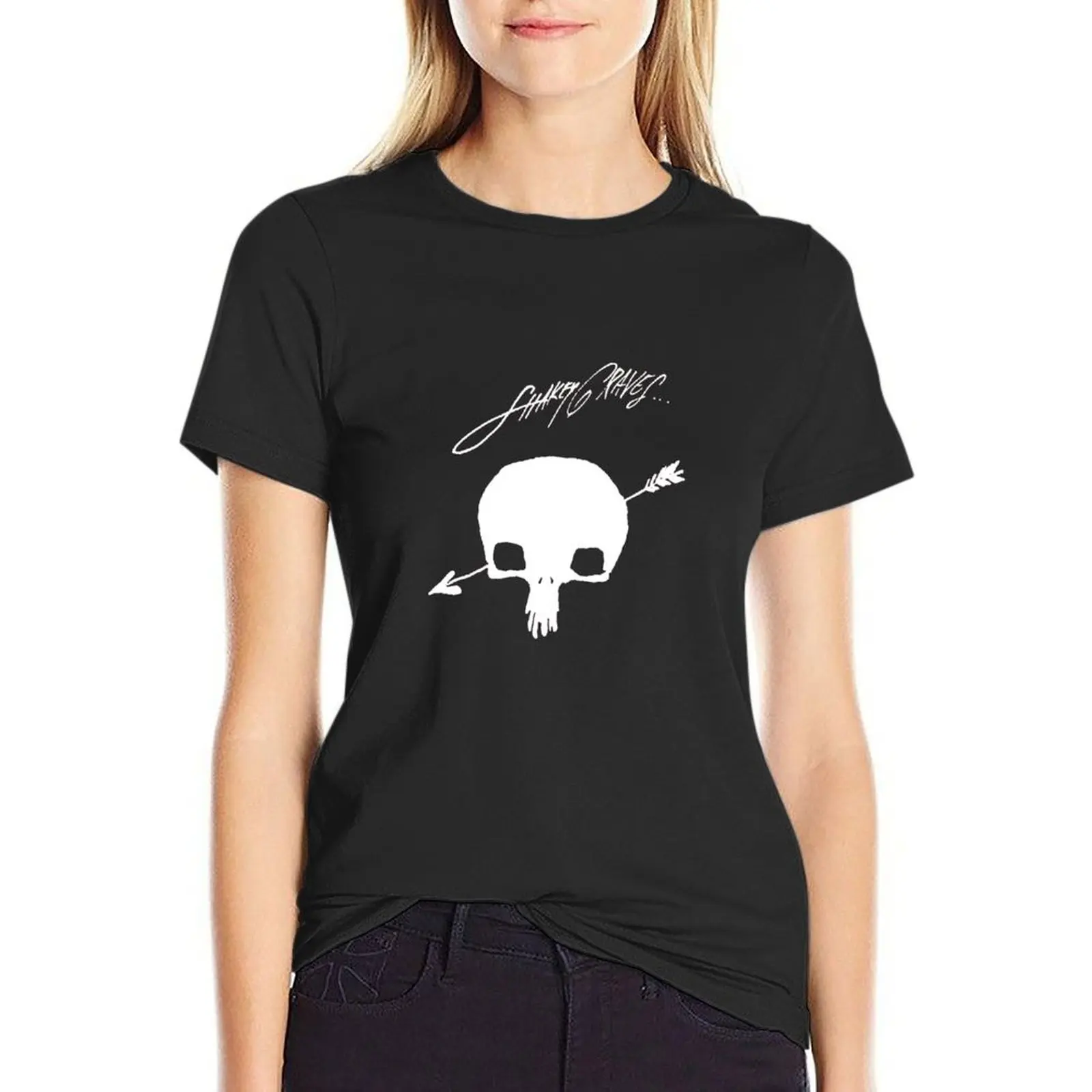 

Shakey Graves T-Shirt vintage clothes oversized funnys t-shirts for Women graphic tees funny